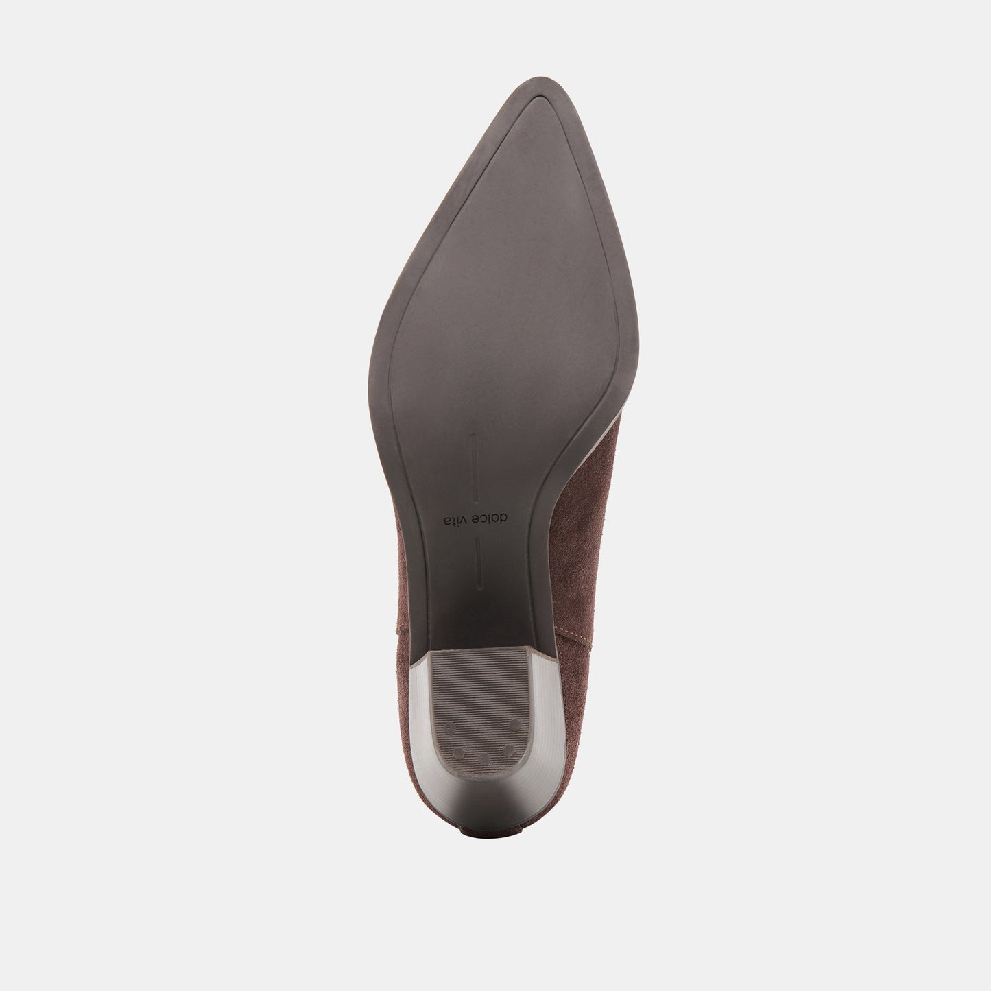 Slim Mahogany Suede Booties - Dolce Vita