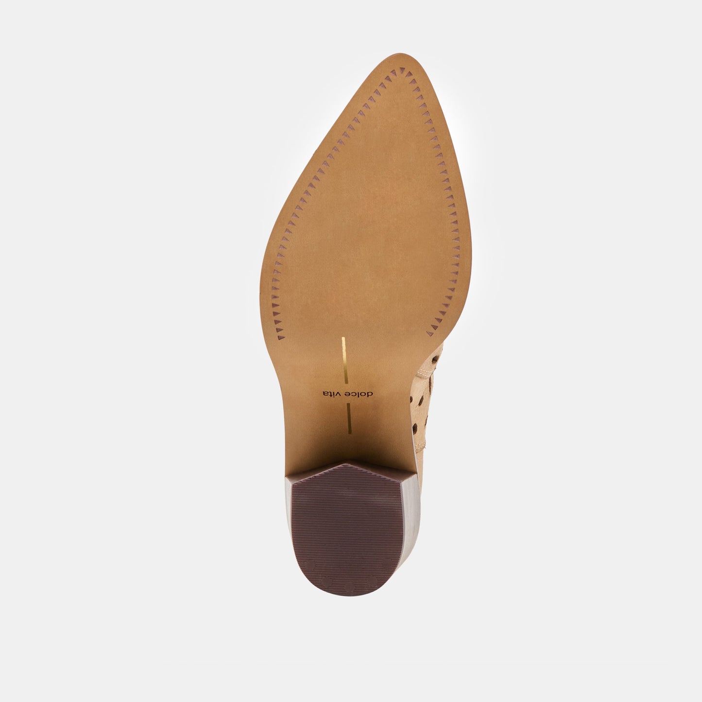 Zenobi Camel Distressed Leather Booties - Dolce Vita