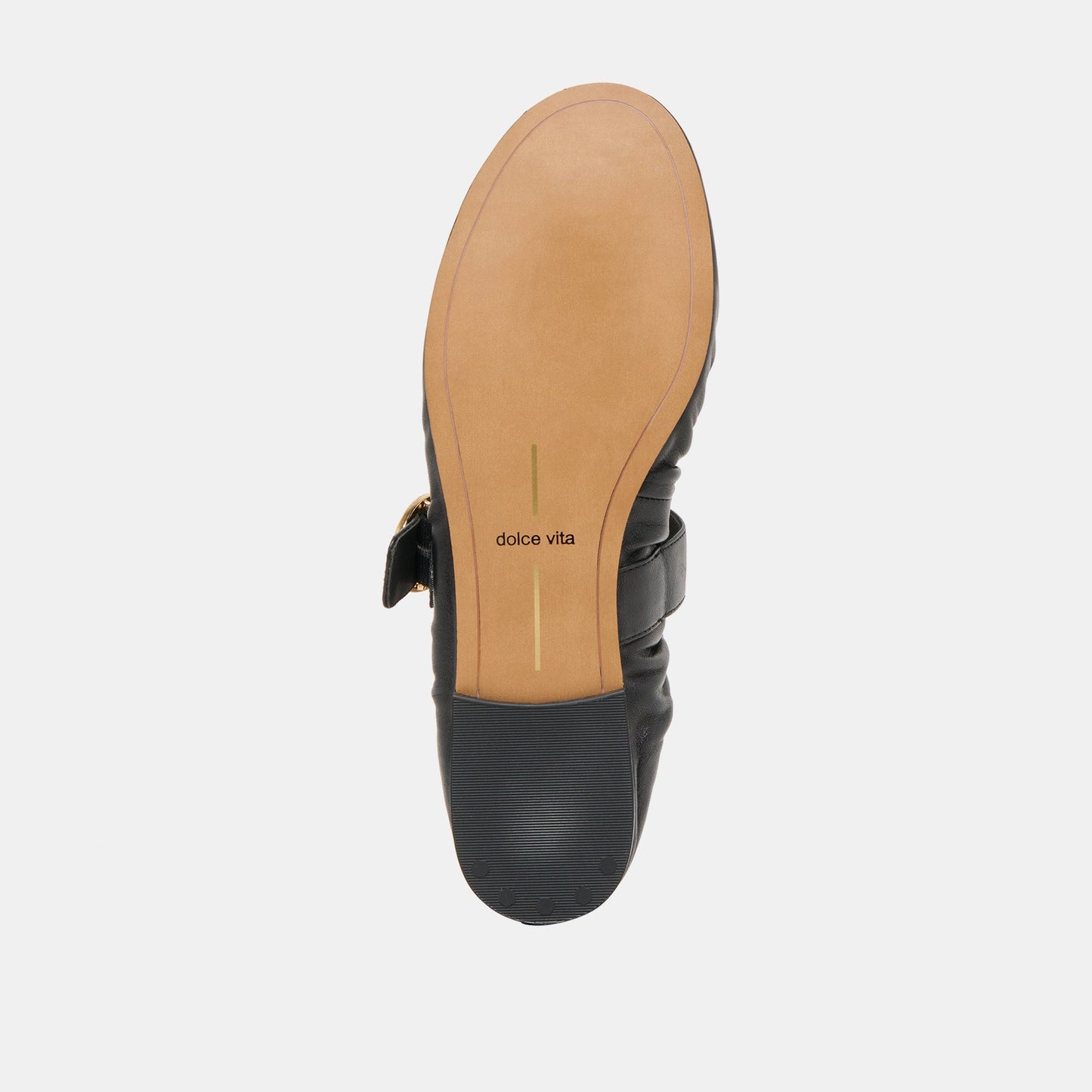 Caely Black Leather Ballet Flats - Dolce Vita