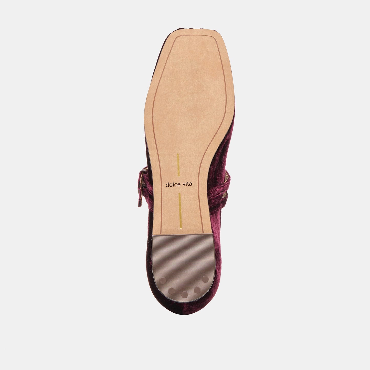 Gibsen Burgundy Velvet Ballet Flats - Dolce Vita