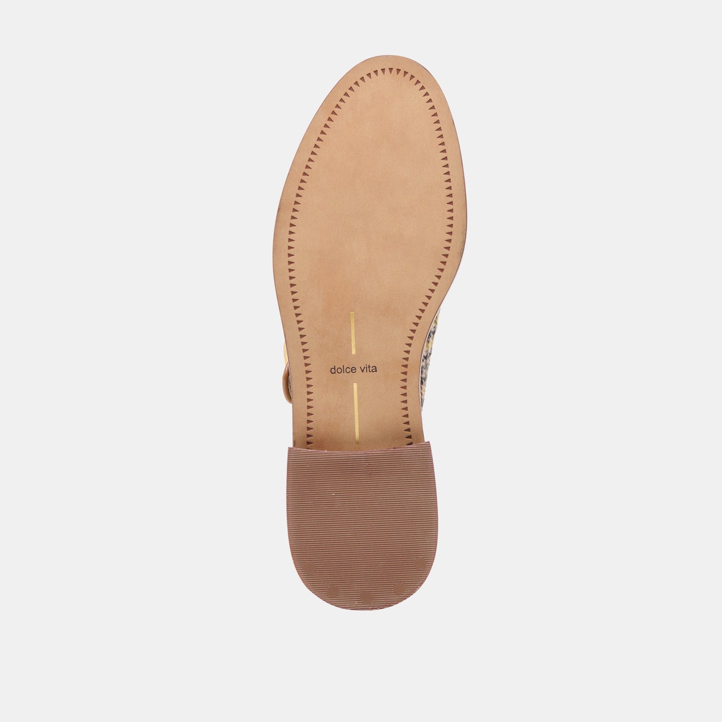 Harlah Yellow Plaid Tweed Flats - Dolce Vita