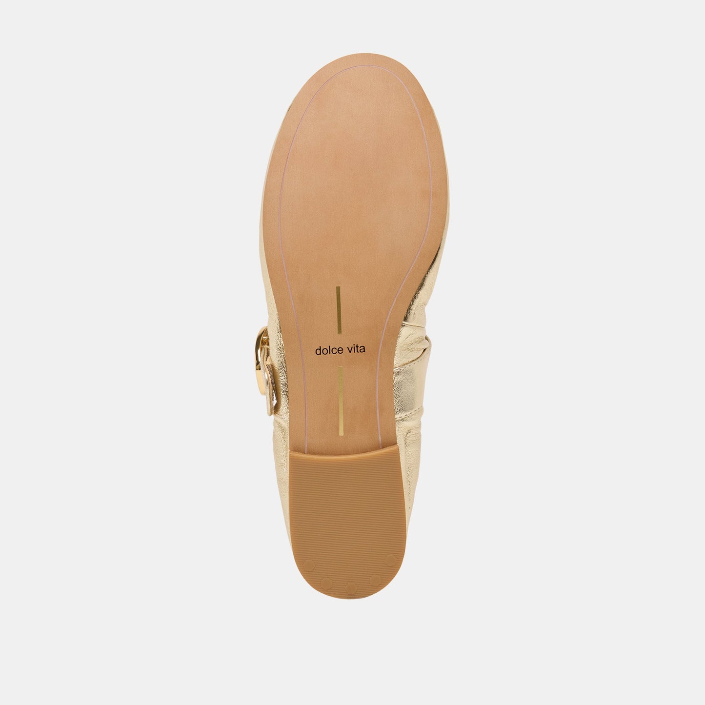 Caely Platinum Leather Ballet Flats - Dolce Vita