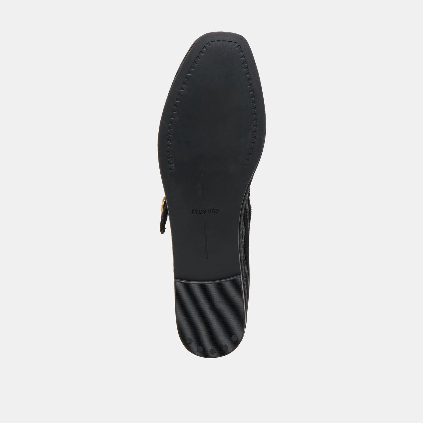 TAMEKA BALLET FLATS BLACK STRIPE MESH - Dolce Vita