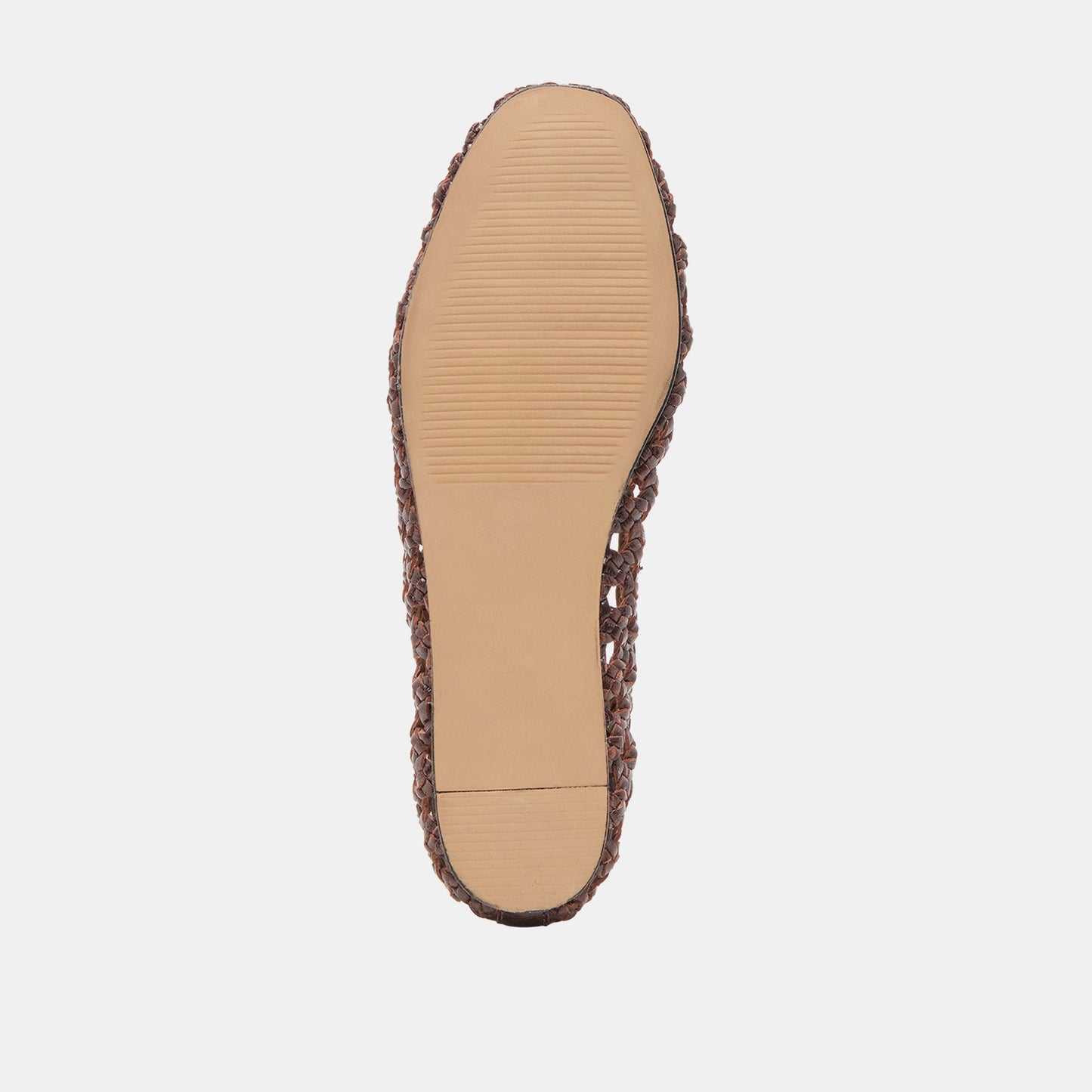 Edda Brown Woven Leather Ballet Flats - Dolce Vita