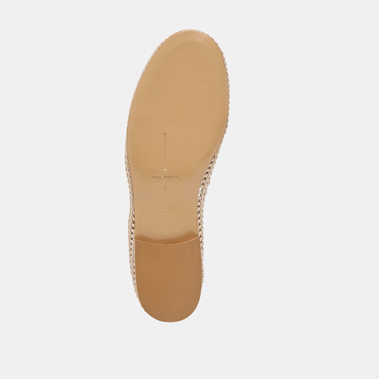 Armond Bone Woven Leather Flats - Dolce Vita
