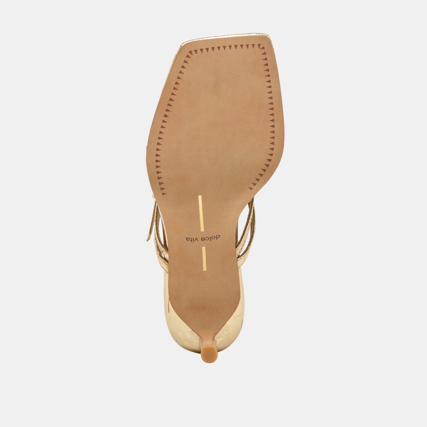 Biaga Gold Distressed Leather Heels - Dolce Vita