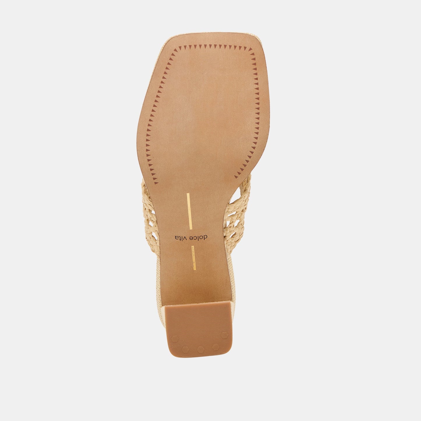 Barlo Lt Natural Woven Raffia Heels - Dolce Vita