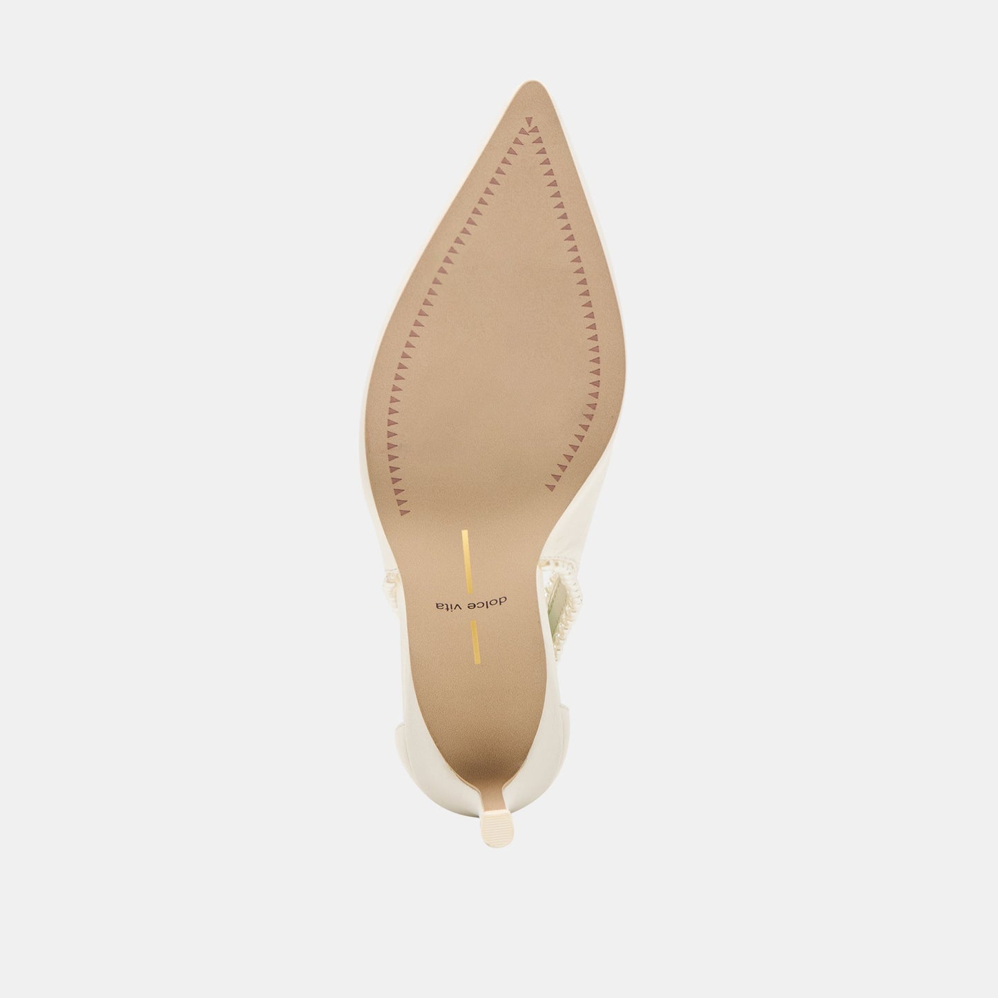Kelson Pearl True White Leather Heels - Dolce Vita