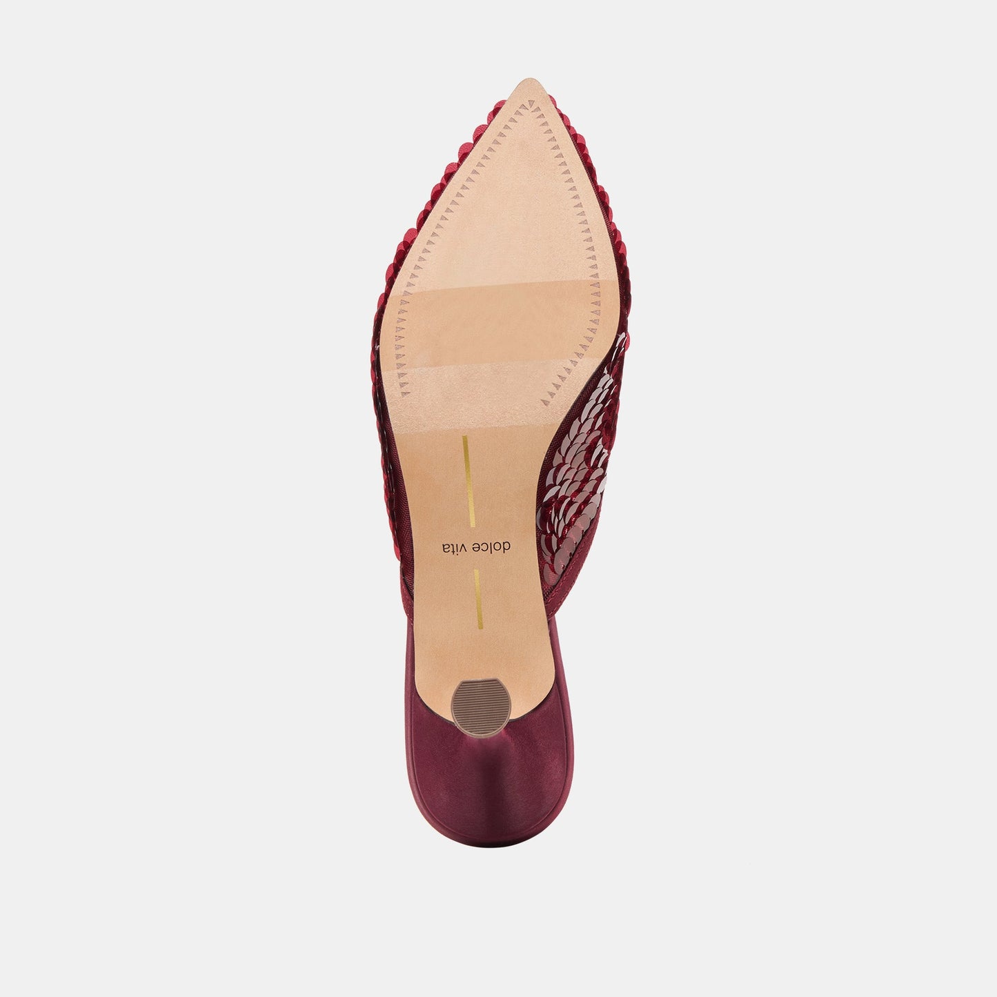Cleo Cranberry Sequin Heels - Dolce Vita