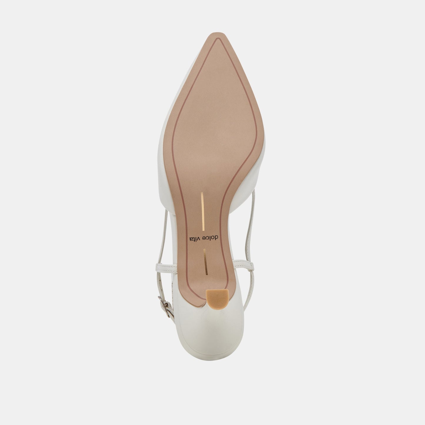 Odela White Leather Heels - Dolce Vita