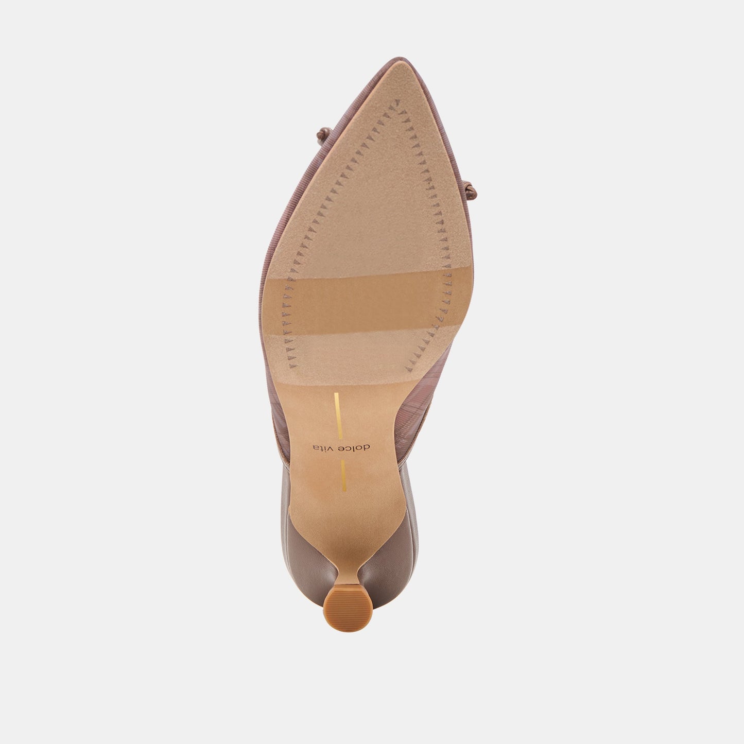 Cleo Cognac Plaid Mesh Heels - Dolce Vita
