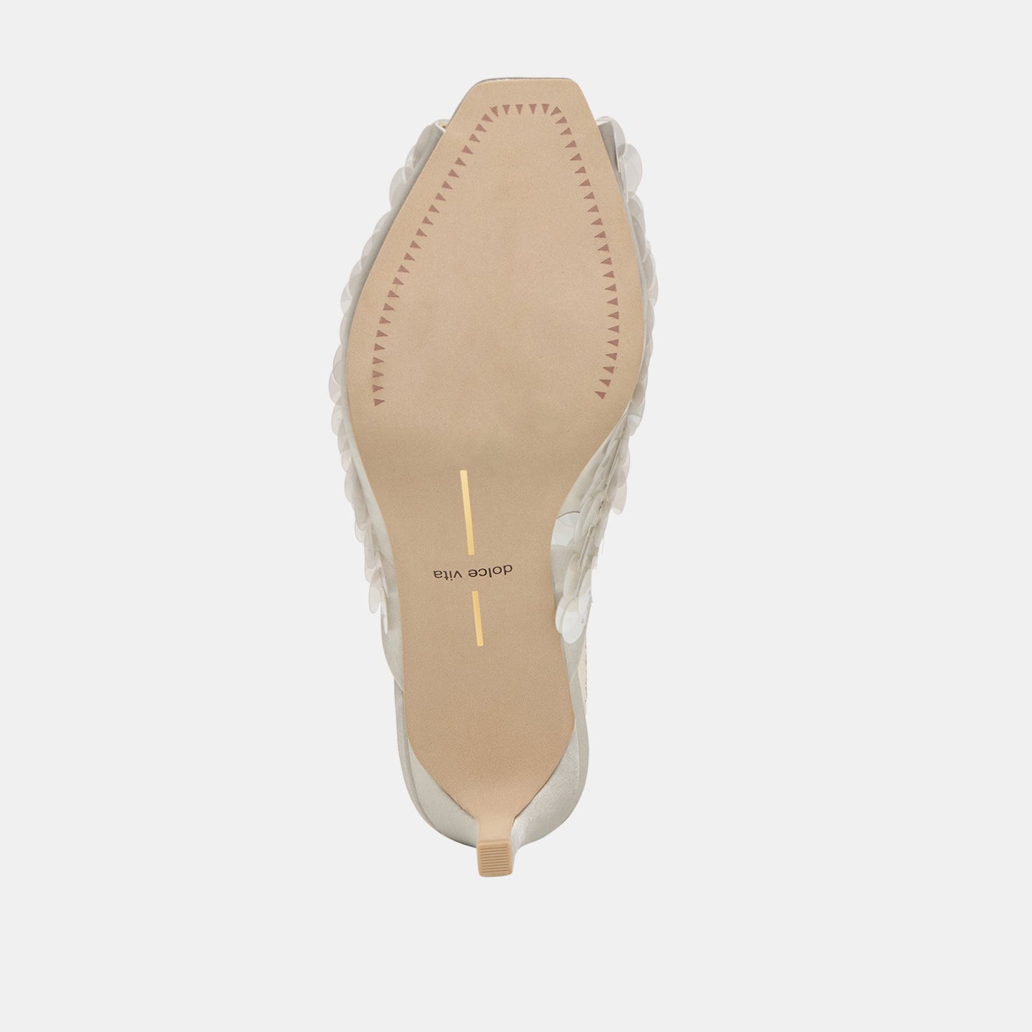Samary Confetti Silver Satin Heels - Dolce Vita