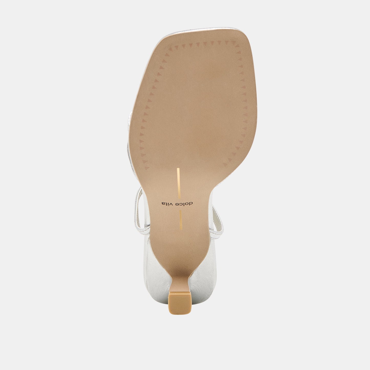 Manji Silver Metallic Leather Heels - Dolce Vita