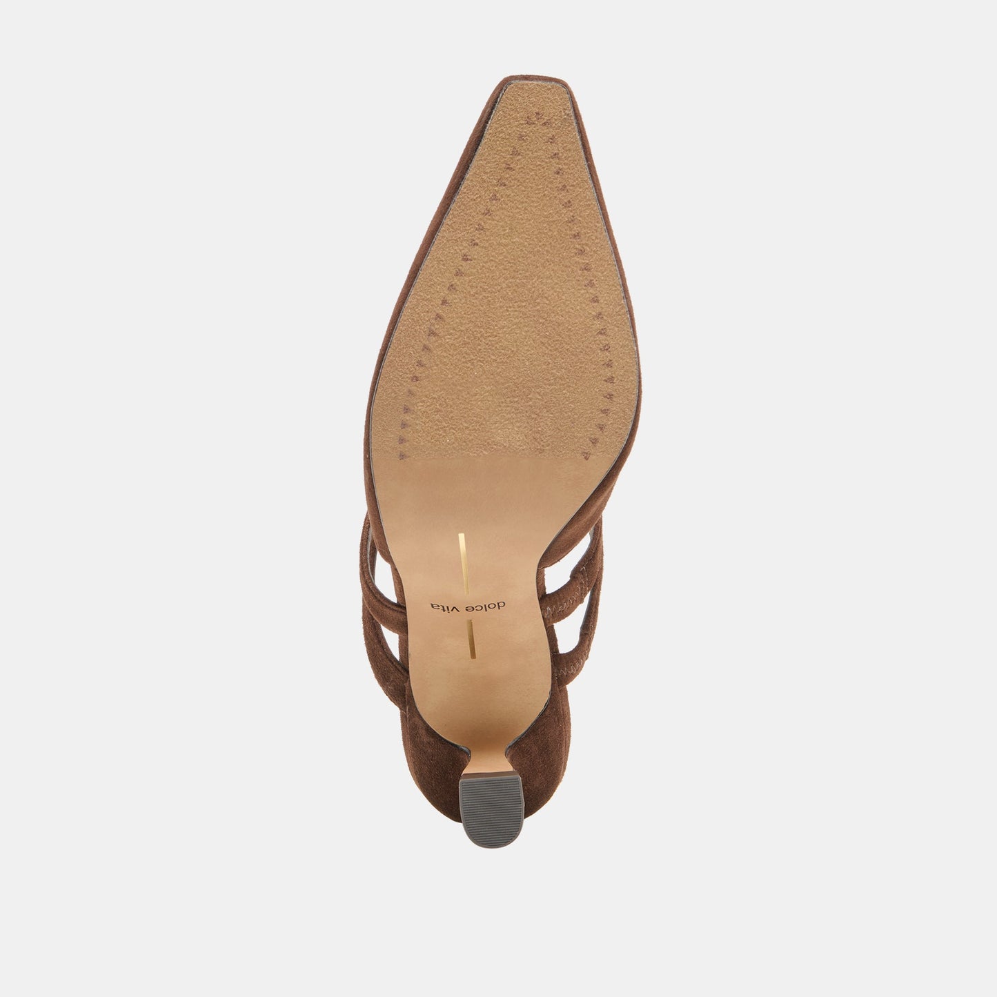 Linore Dk Brown Suede Heels - Dolce Vita