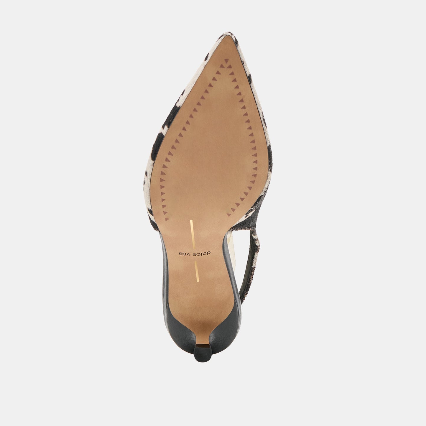 Alenna Black White Taurus Calf Hair Heels - Dolce Vita