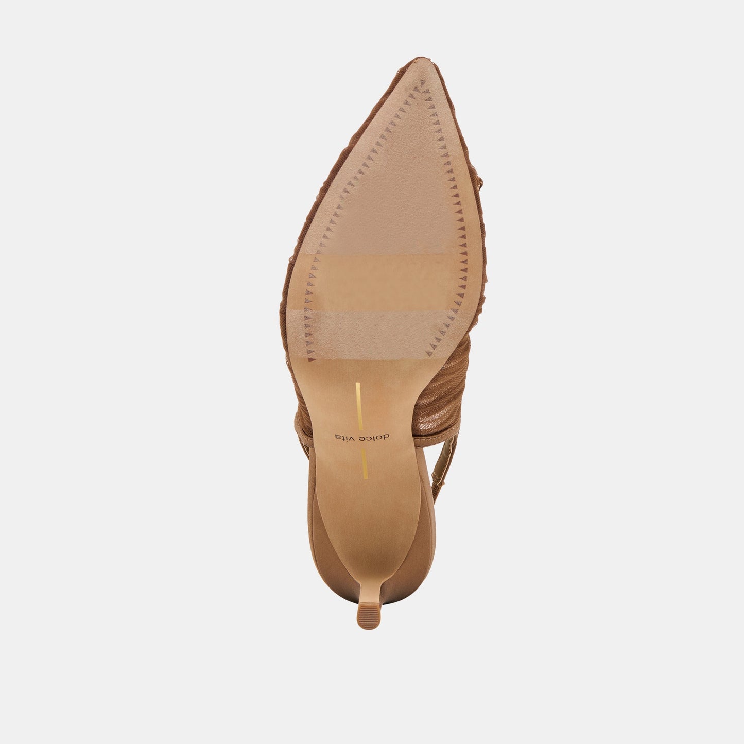 Yela Mid Brown Tulle Heels - Dolce Vita