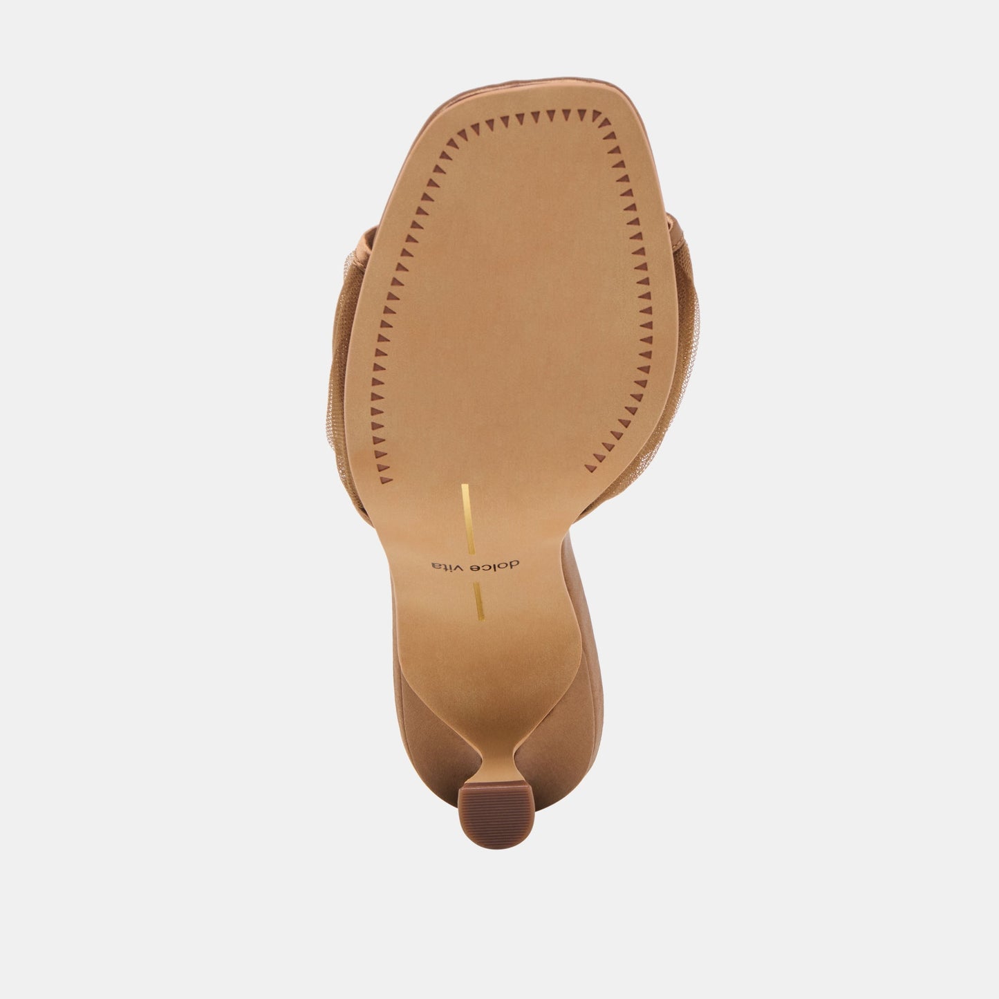 Galen Mid Brown Tulle Heels - Dolce Vita