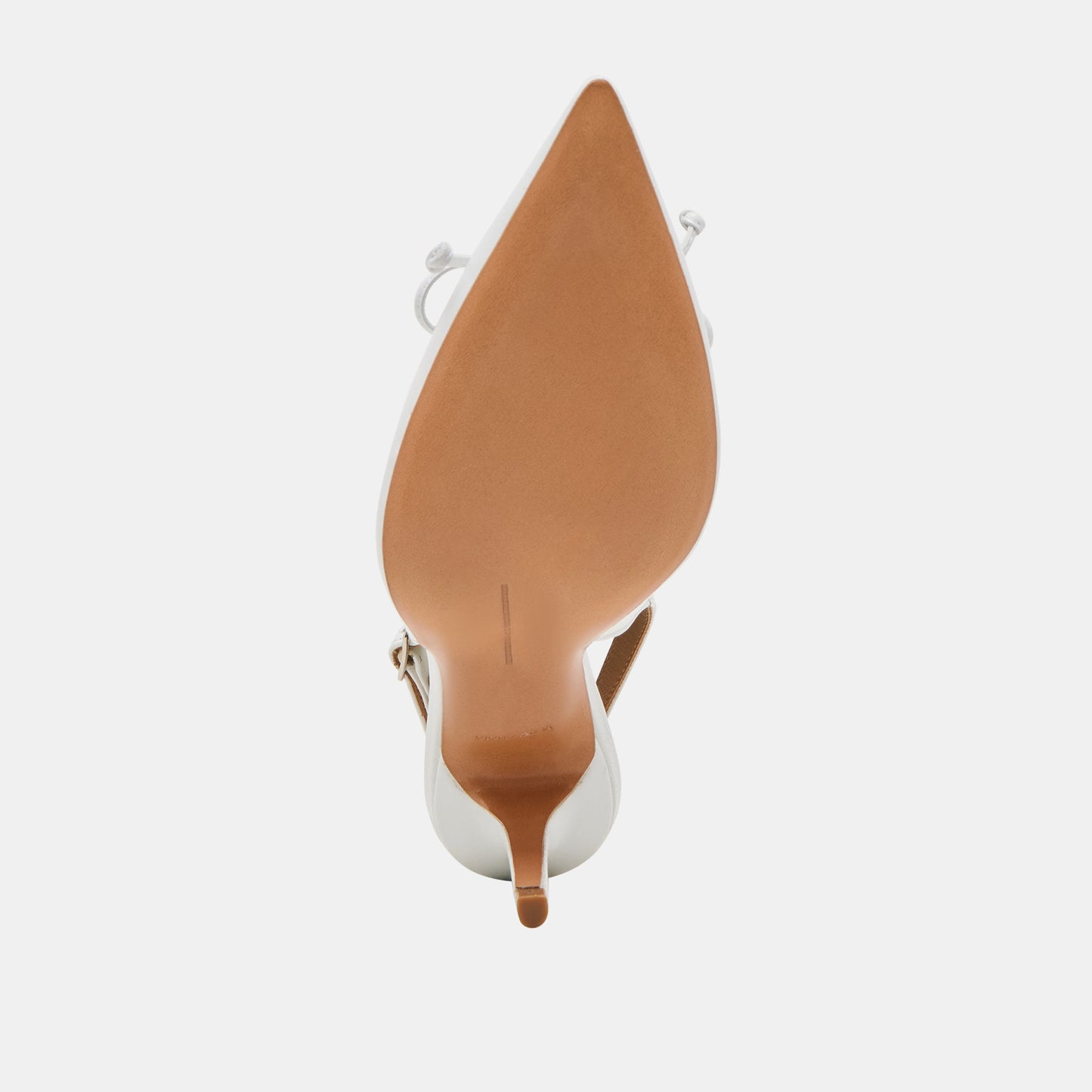 GEENA HEELS WHITE LEATHER - Dolce Vita