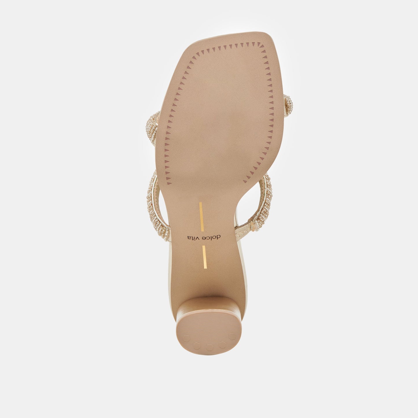 NOLAH HEELS GOLD MULTI BEADS - Dolce Vita