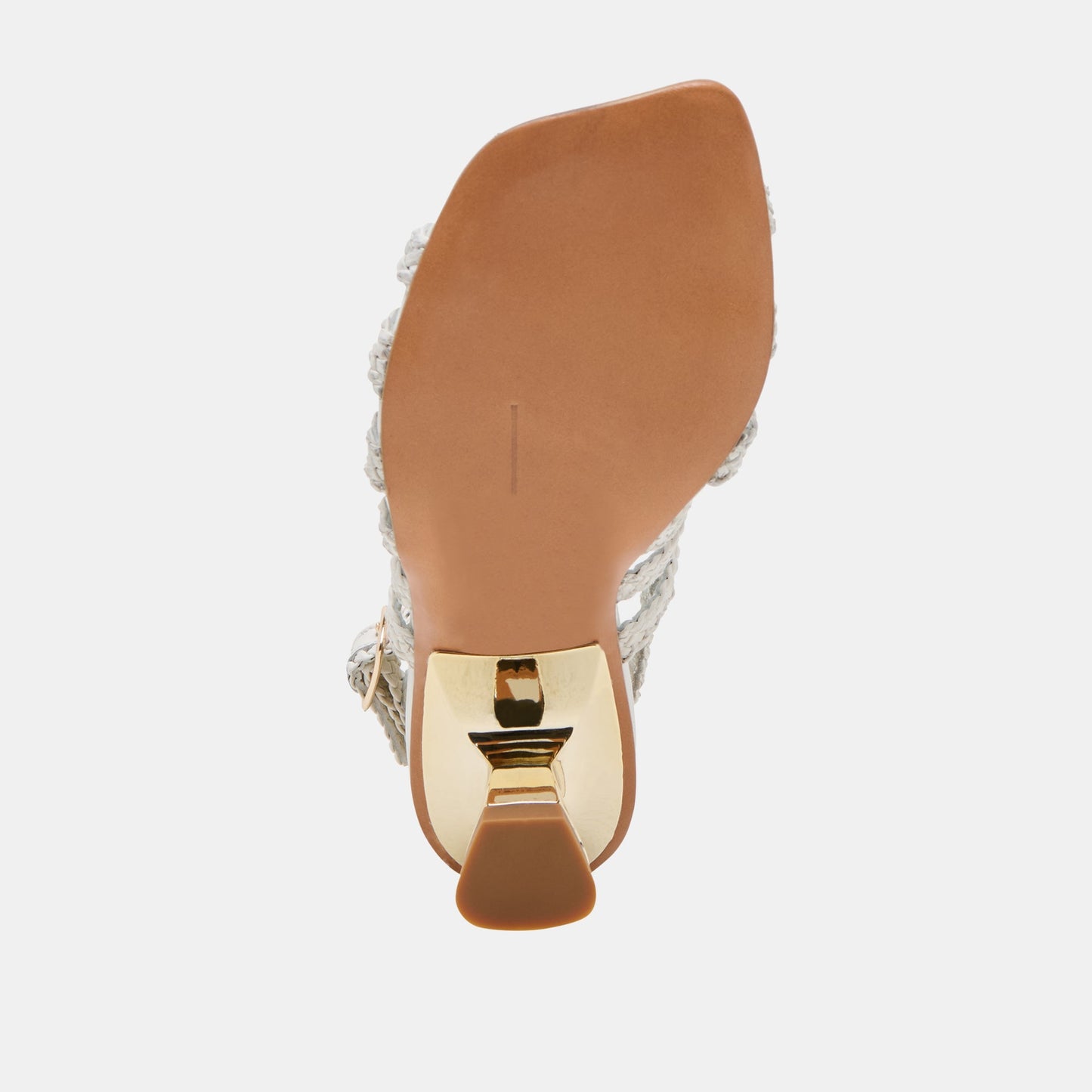 SICILY HEELS WHITE WOVEN LEATHER - Dolce Vita