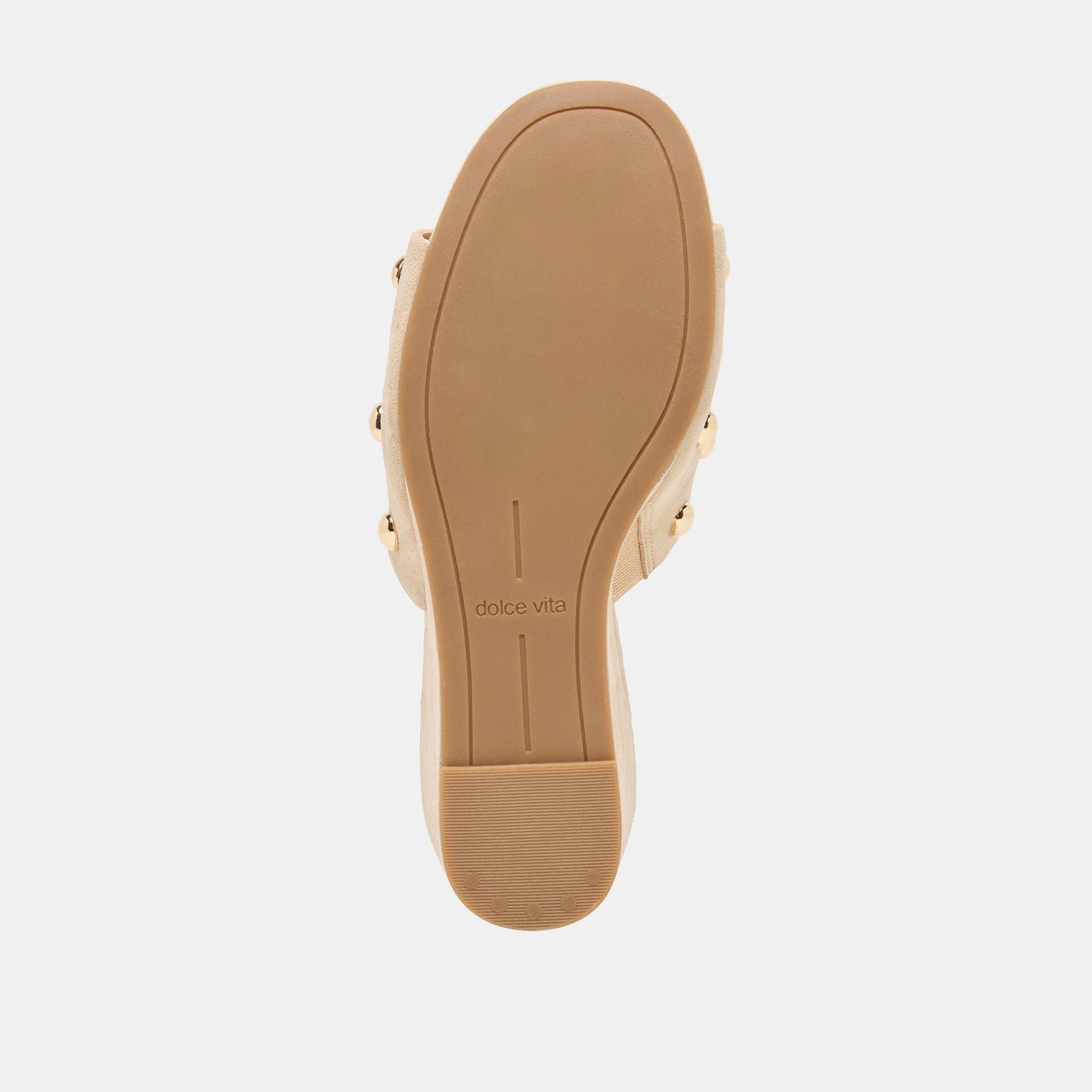 Holta Stud Camel Suede Wedges - Dolce Vita