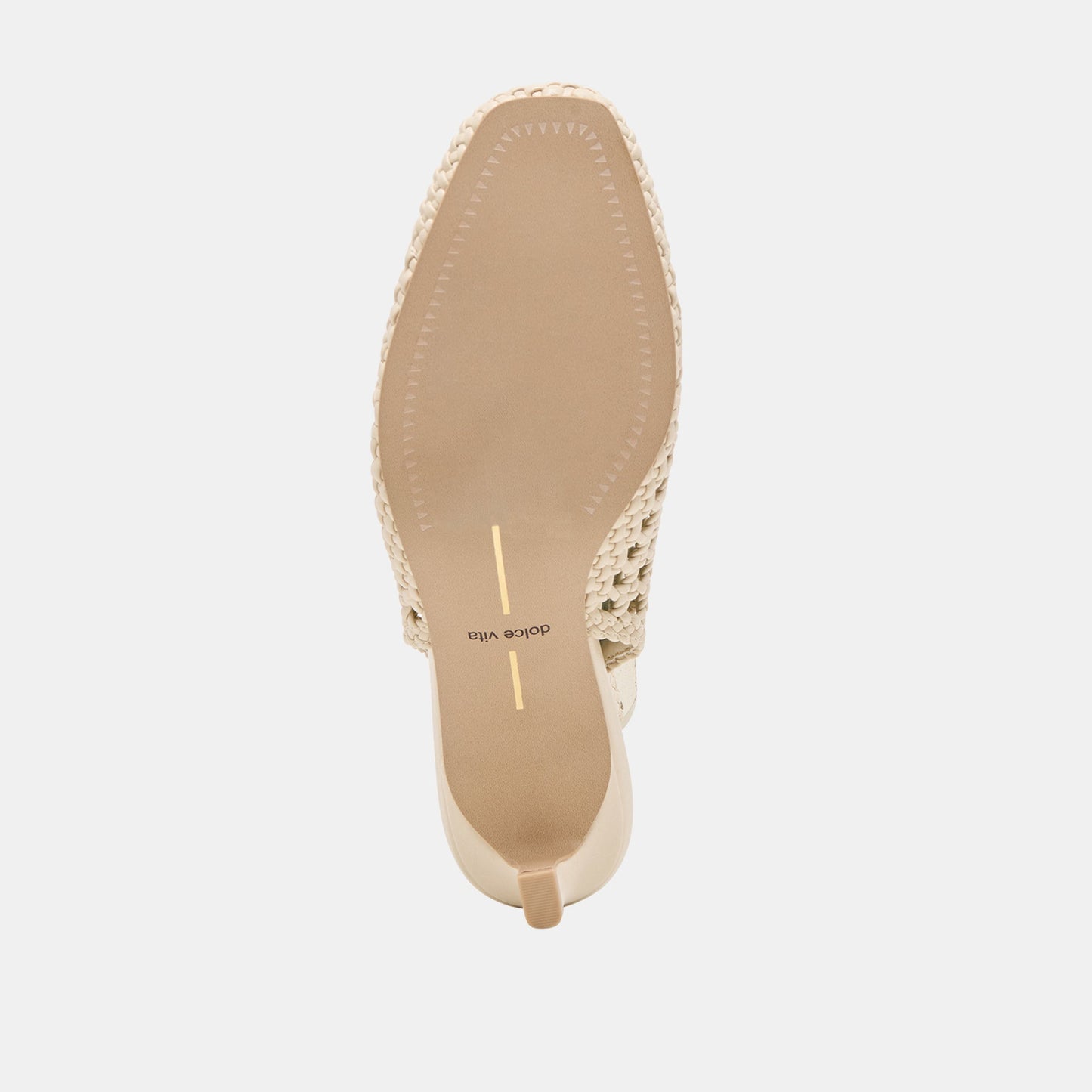 Fawne Creme Woven Stella Heels - Dolce Vita