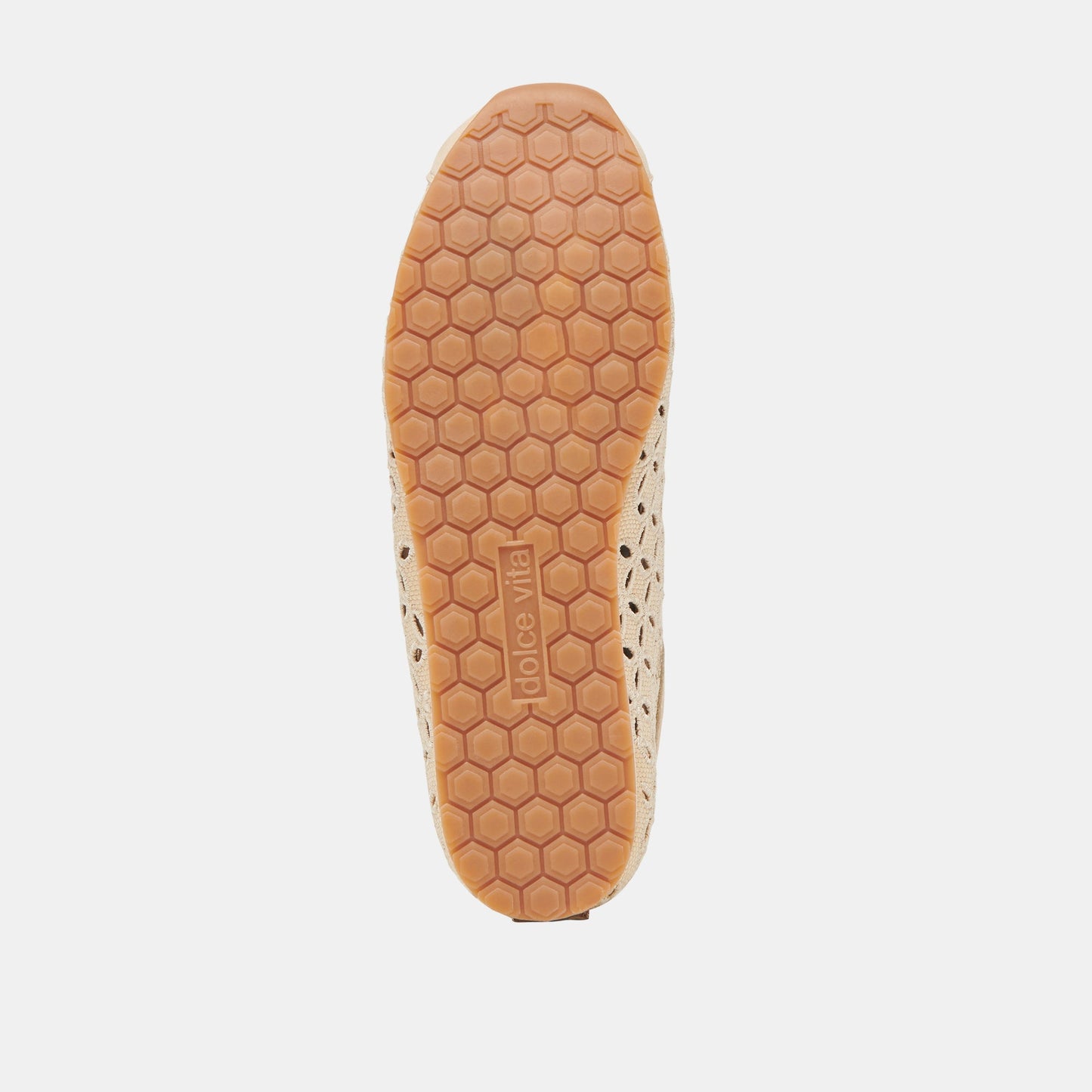 DANIE EYELET PERF SNEAKERS LT NATURAL RAFFIA - Dolce Vita