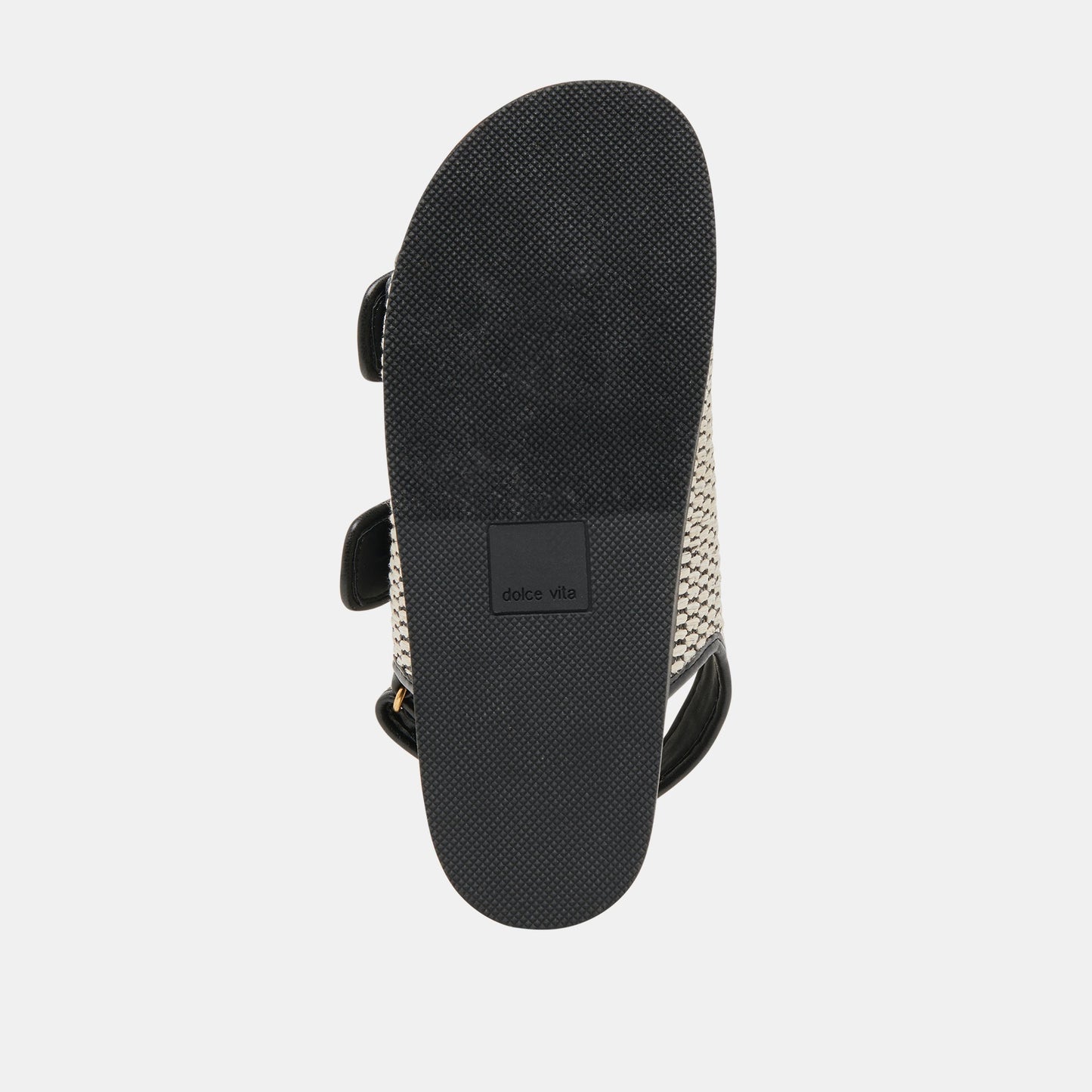 STARLA SANDALS BLACK NATURAL RAFFIA - Dolce Vita