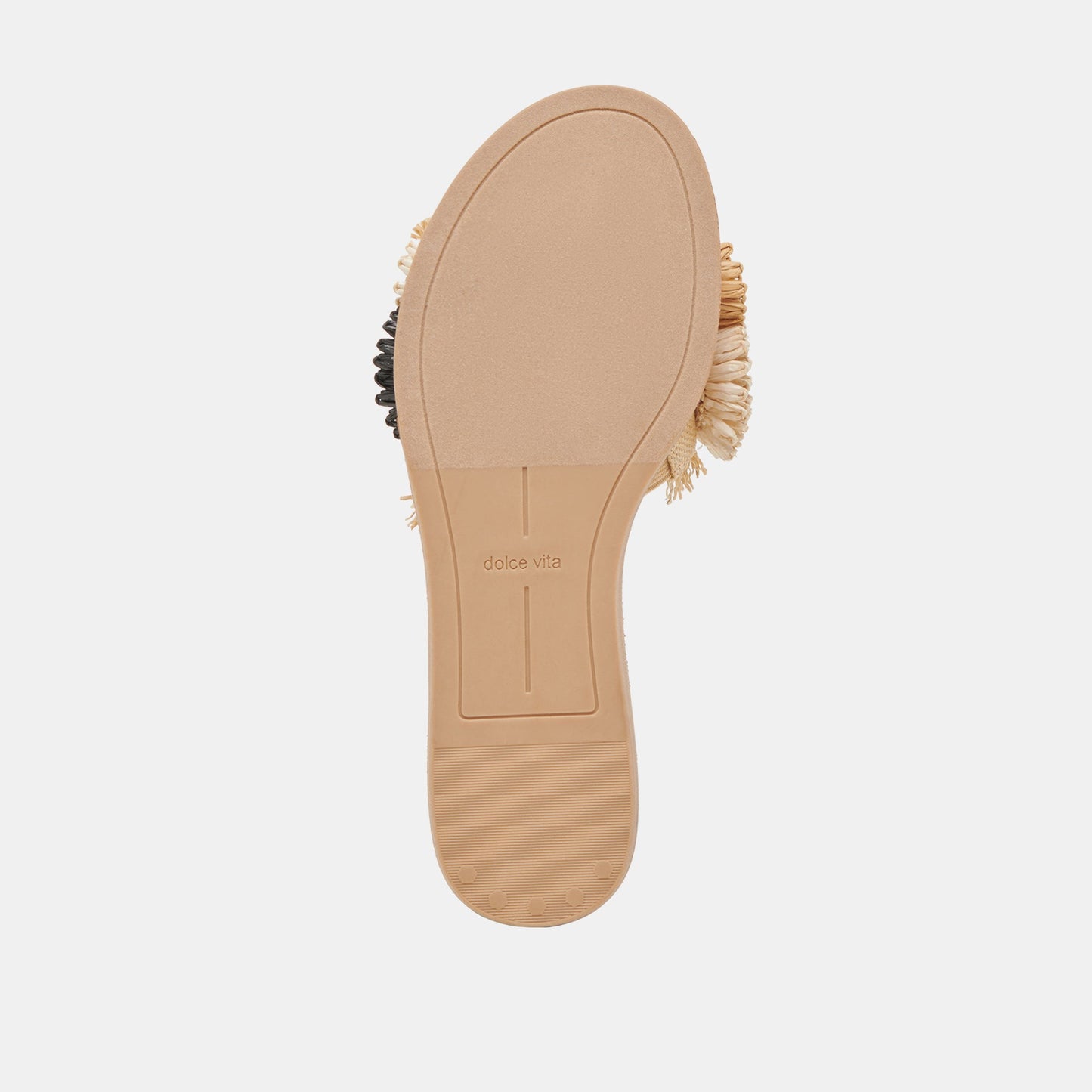 DANELA SANDALS BLACK NATURAL RAFFIA - Dolce Vita