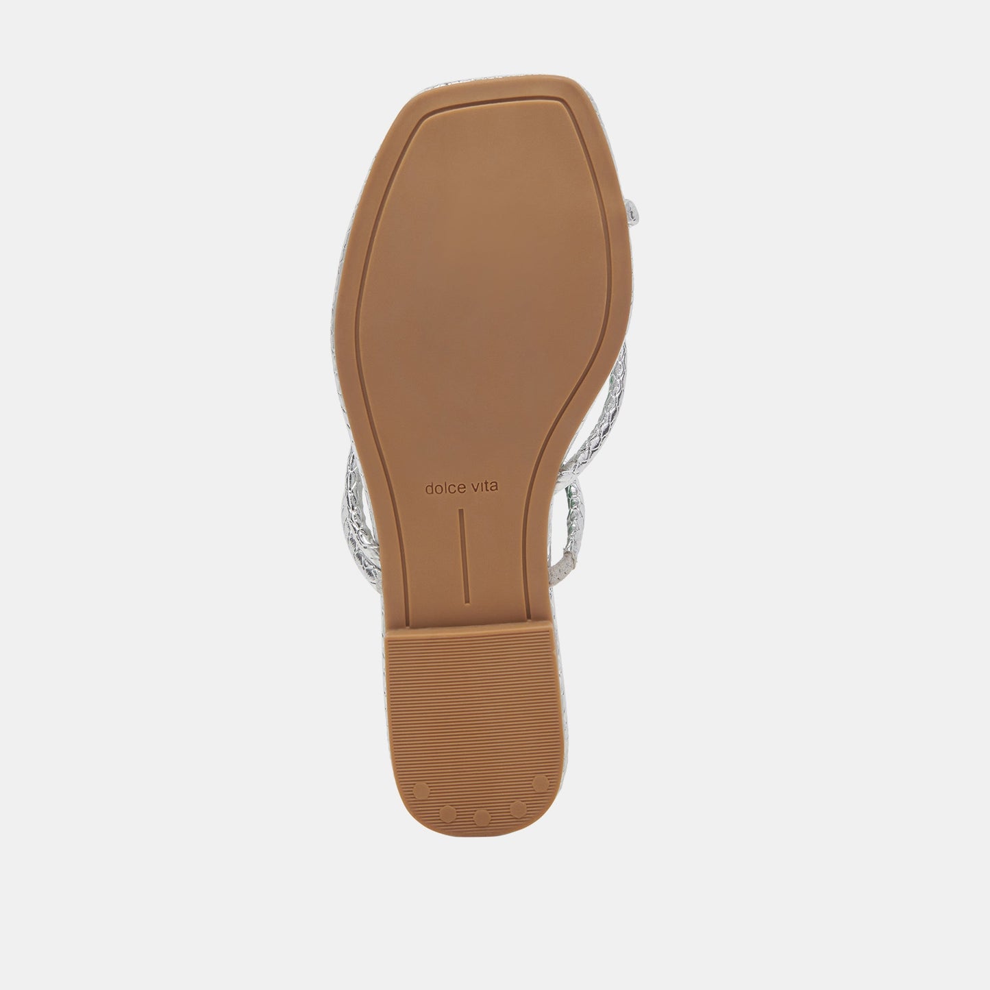 LEANNA SANDALS SILVER EMBOSSED STELLA - Dolce Vita