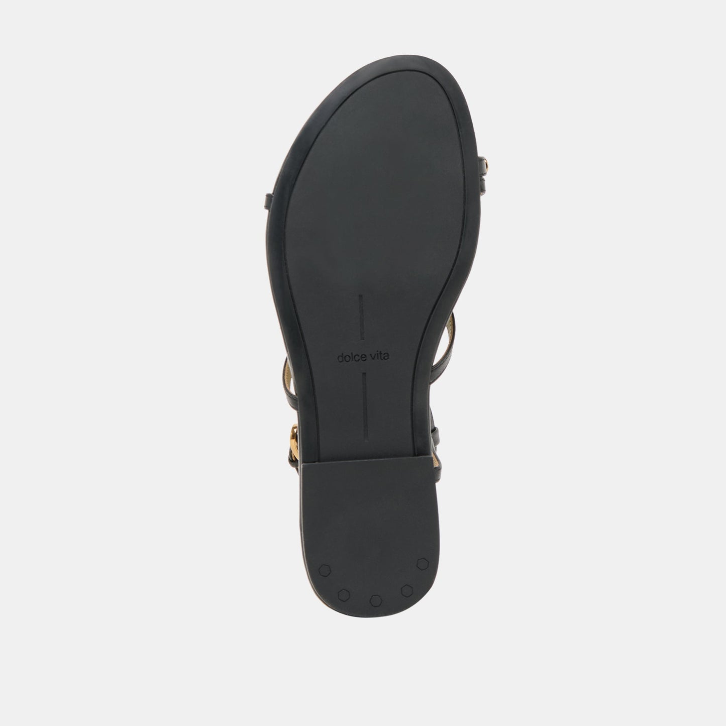 KESHA SANDALS BLACK LEATHER - Dolce Vita
