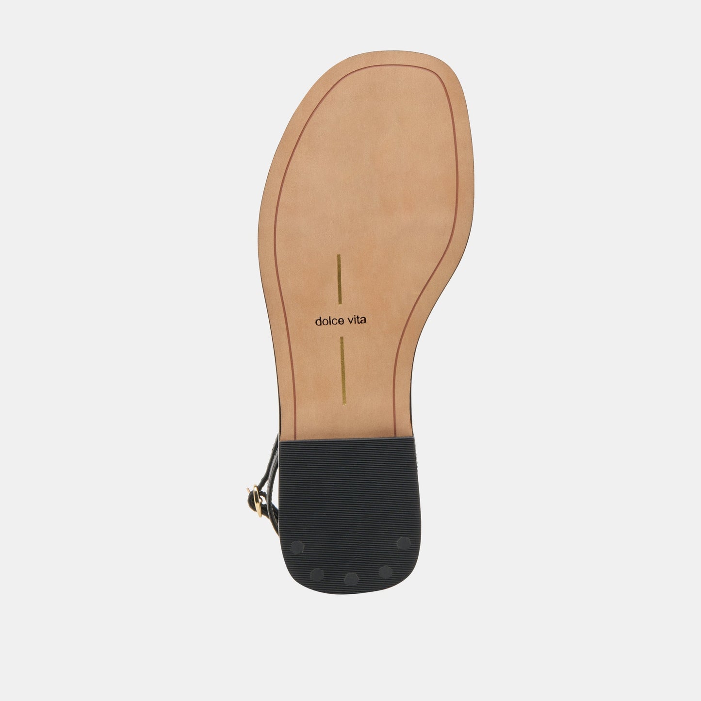 Faun Black Leather Sandals - Dolce Vita