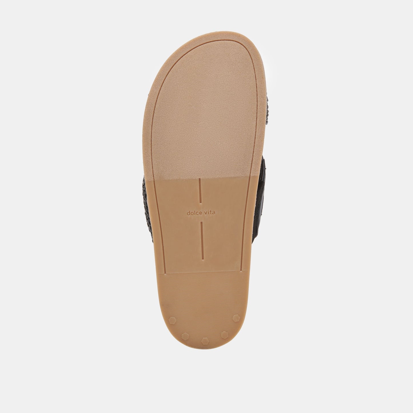 SELDA WIDE SANDALS ONYX RAFFIA - Dolce Vita
