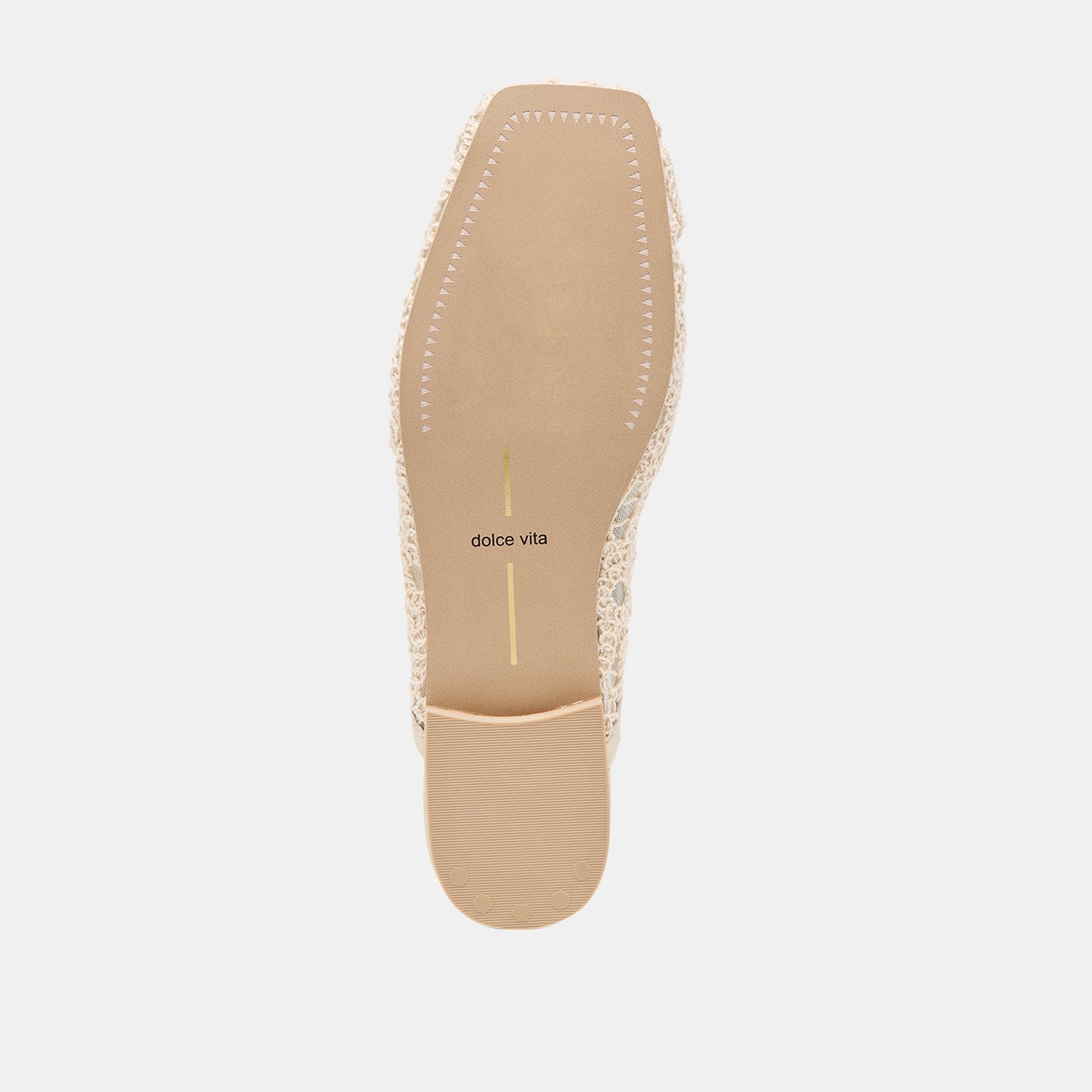Aubrie Ivory Macrame Mesh Flats - Dolce Vita