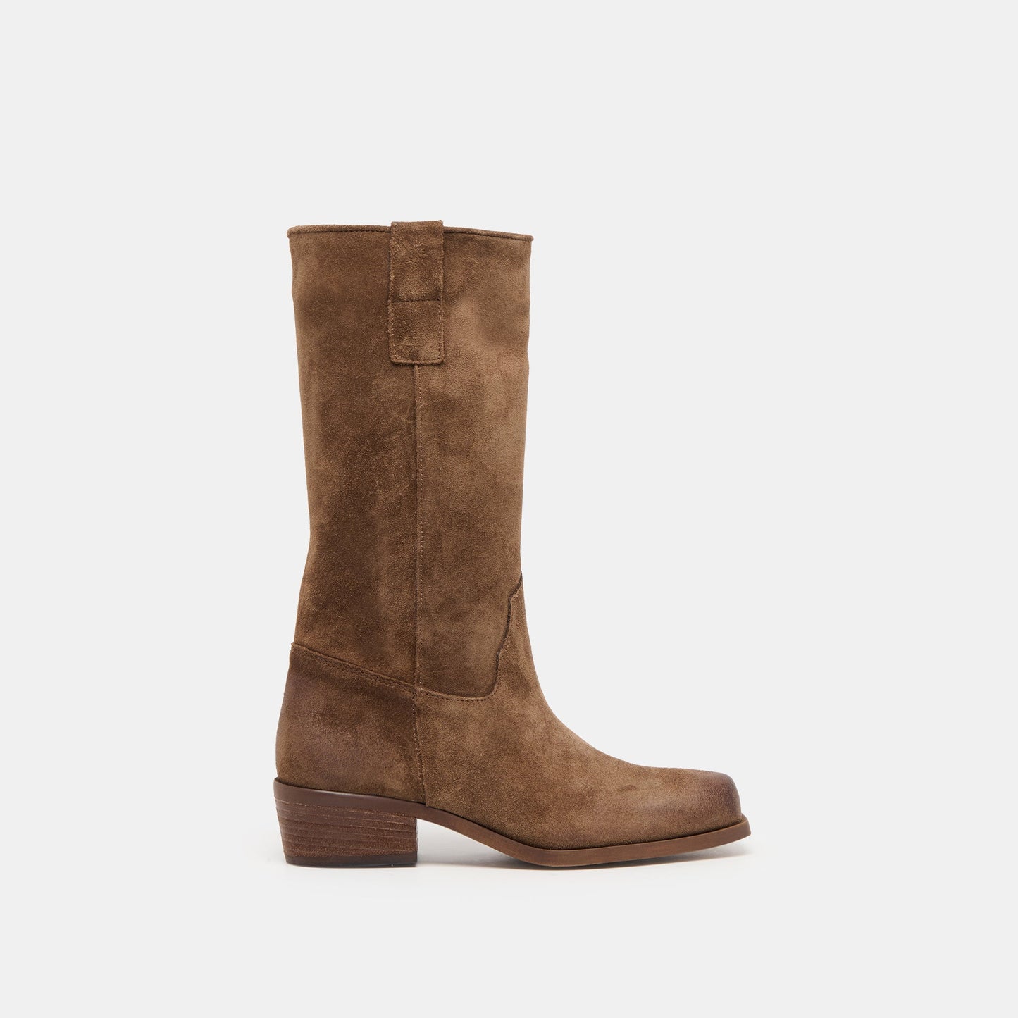 Romie Chocolate Suede Boots - Dolce Vita