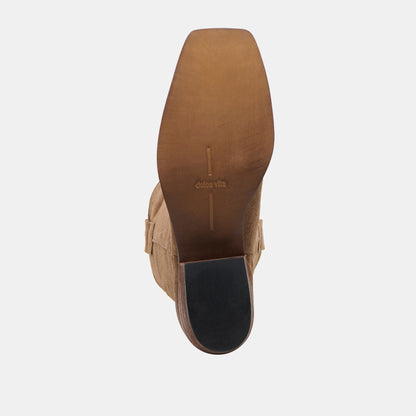 Romie Chocolate Suede Boots - Dolce Vita