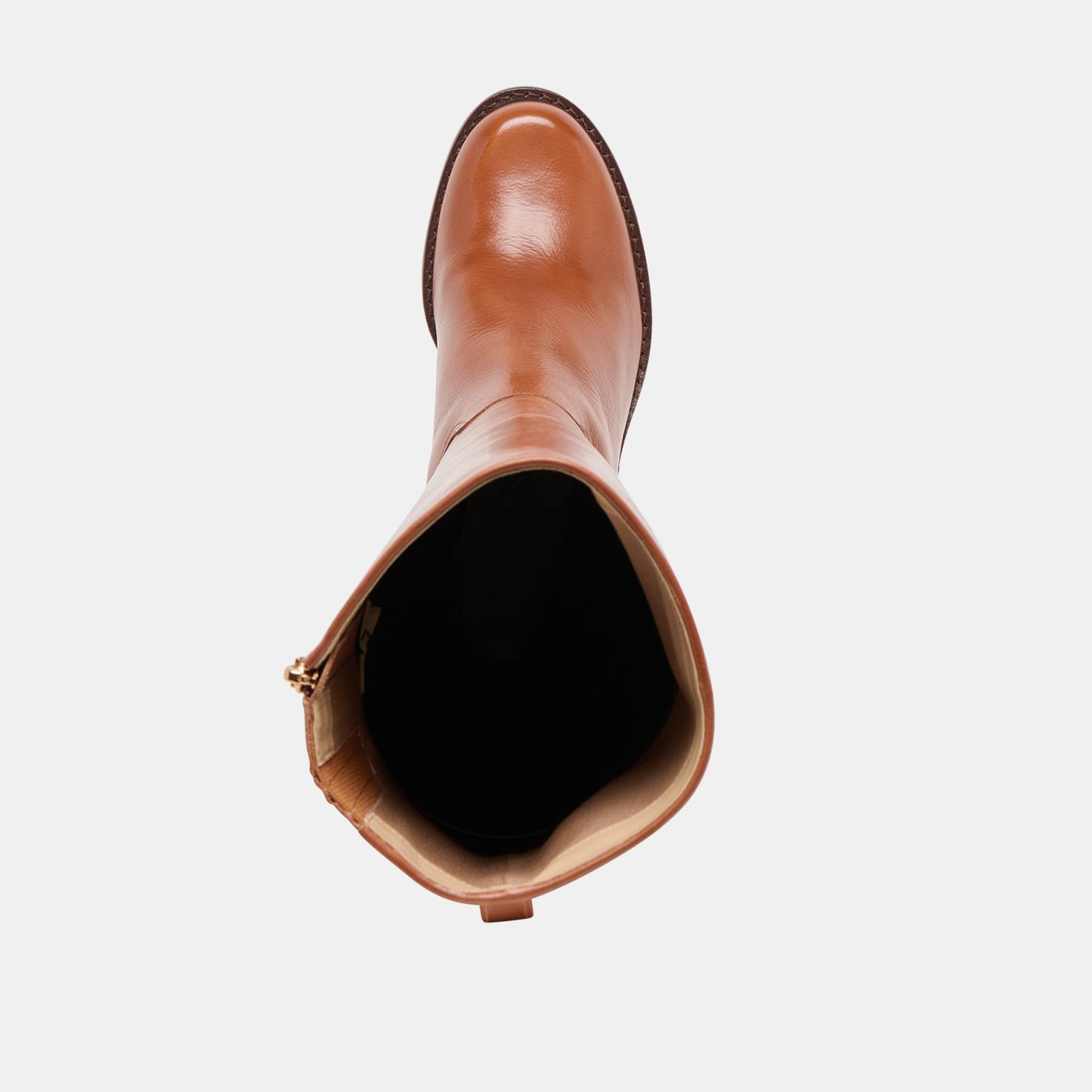 Lucyle Tan Leather Wide Calf Boots - Dolce Vita