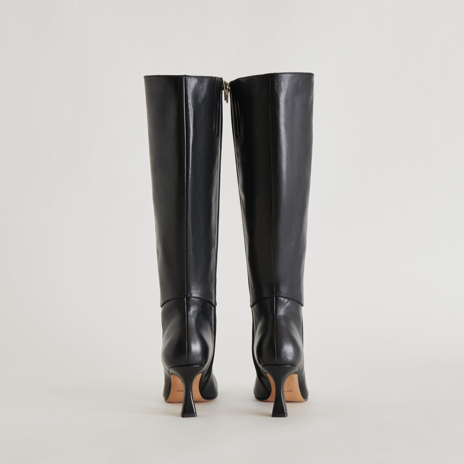 Gyra Black Leather Boots - Dolce Vita