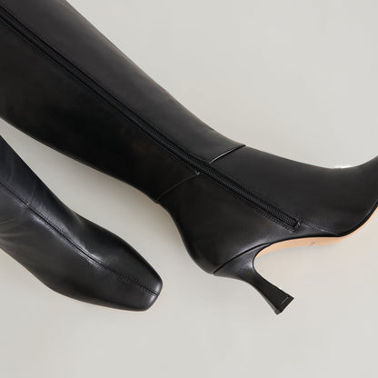 Gyra Black Leather Boots - Dolce Vita