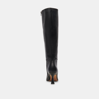 Gyra Black Leather Boots - Dolce Vita