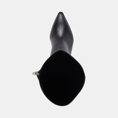 Auggie Black Leather Boots - Dolce Vita