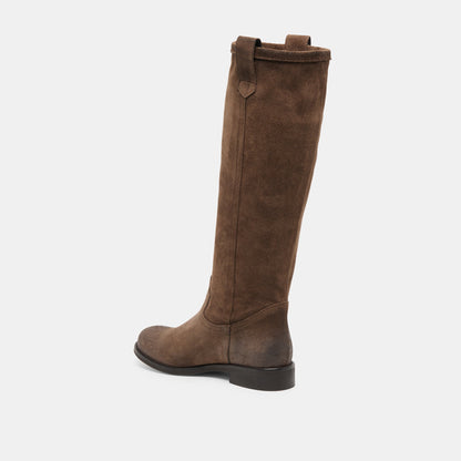 Ramzy Chocolate Suede Boots - Dolce Vita