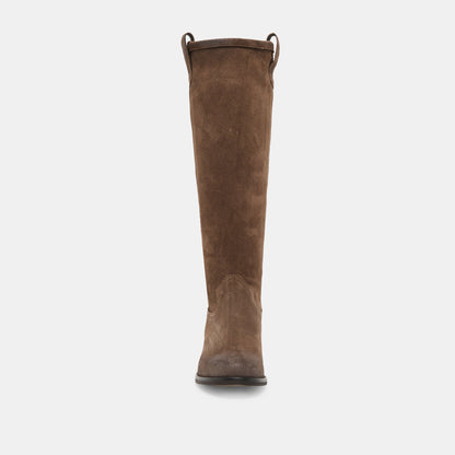 Ramzy Chocolate Suede Boots - Dolce Vita