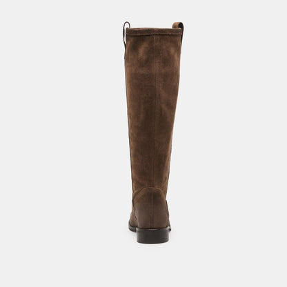 Ramzy Chocolate Suede Boots - Dolce Vita