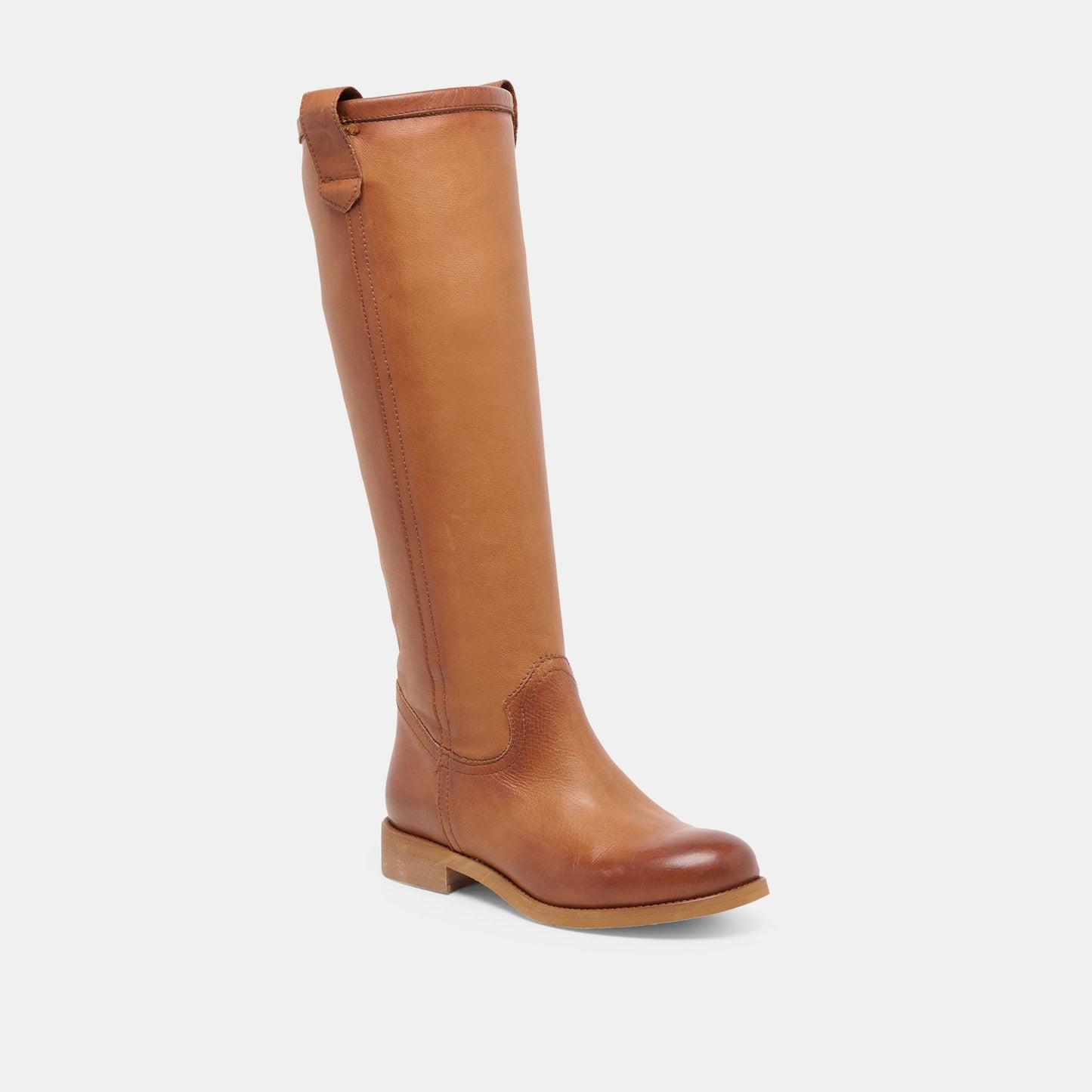 Ramzy Cognac Leather Boots - Dolce Vita