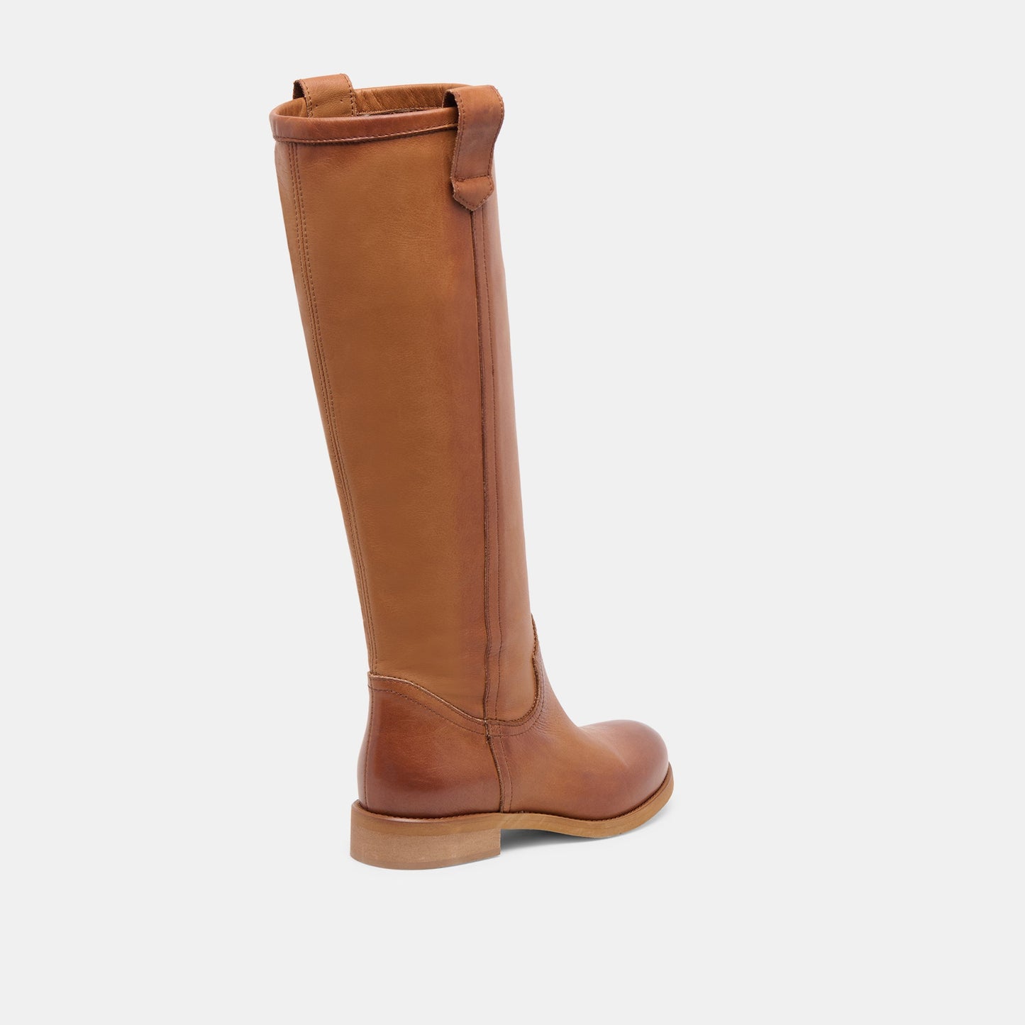 Ramzy Cognac Leather Boots - Dolce Vita