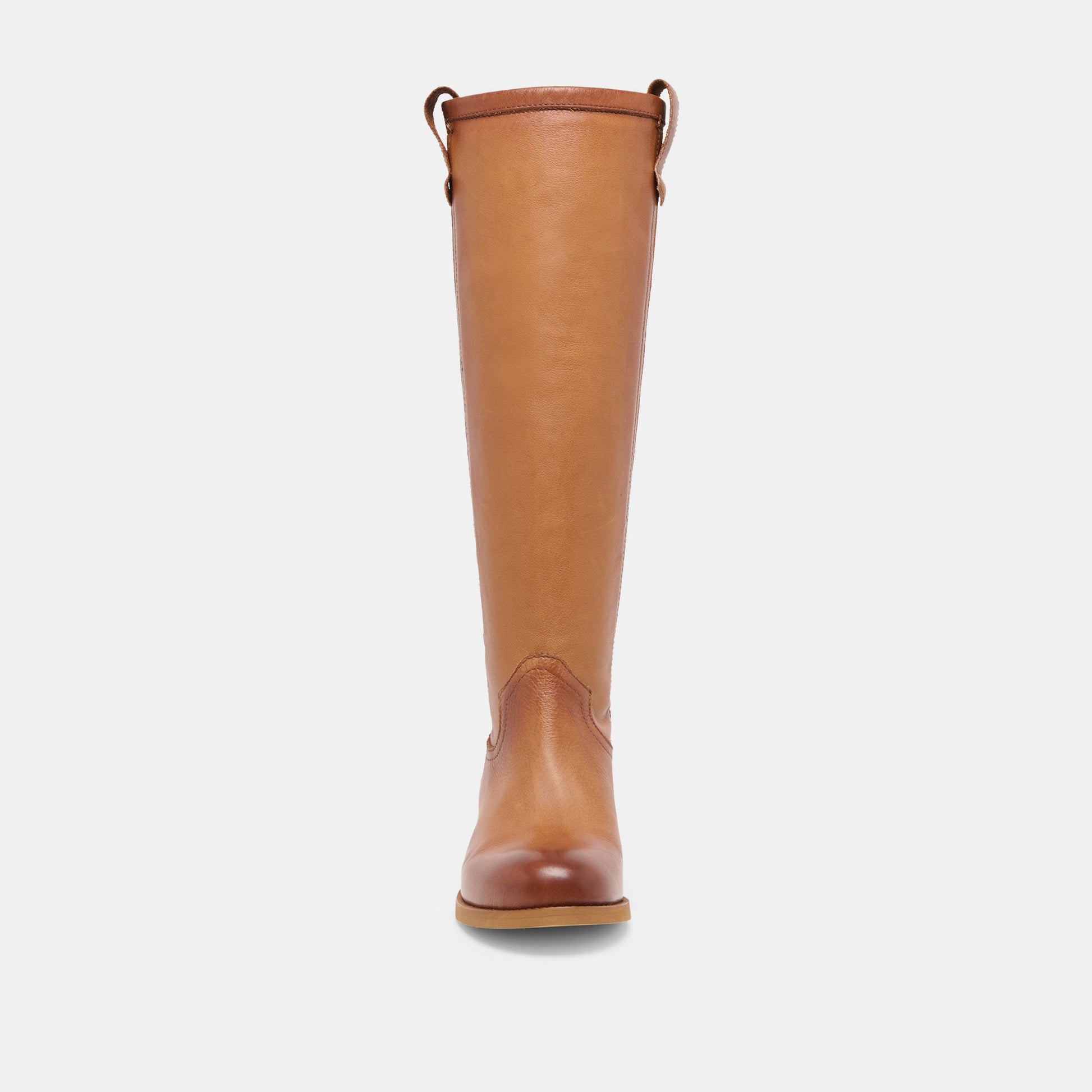Ramzy Cognac Leather Boots - Dolce Vita