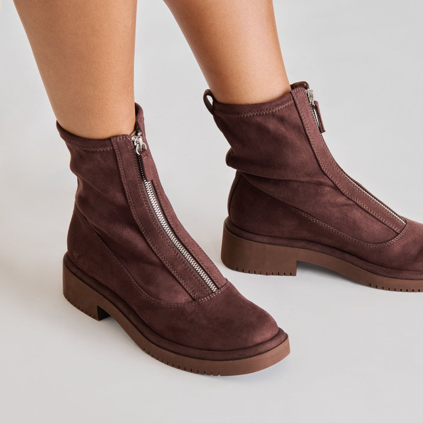 Shante Mahogany Stella Suede Boots - Dolce Vita