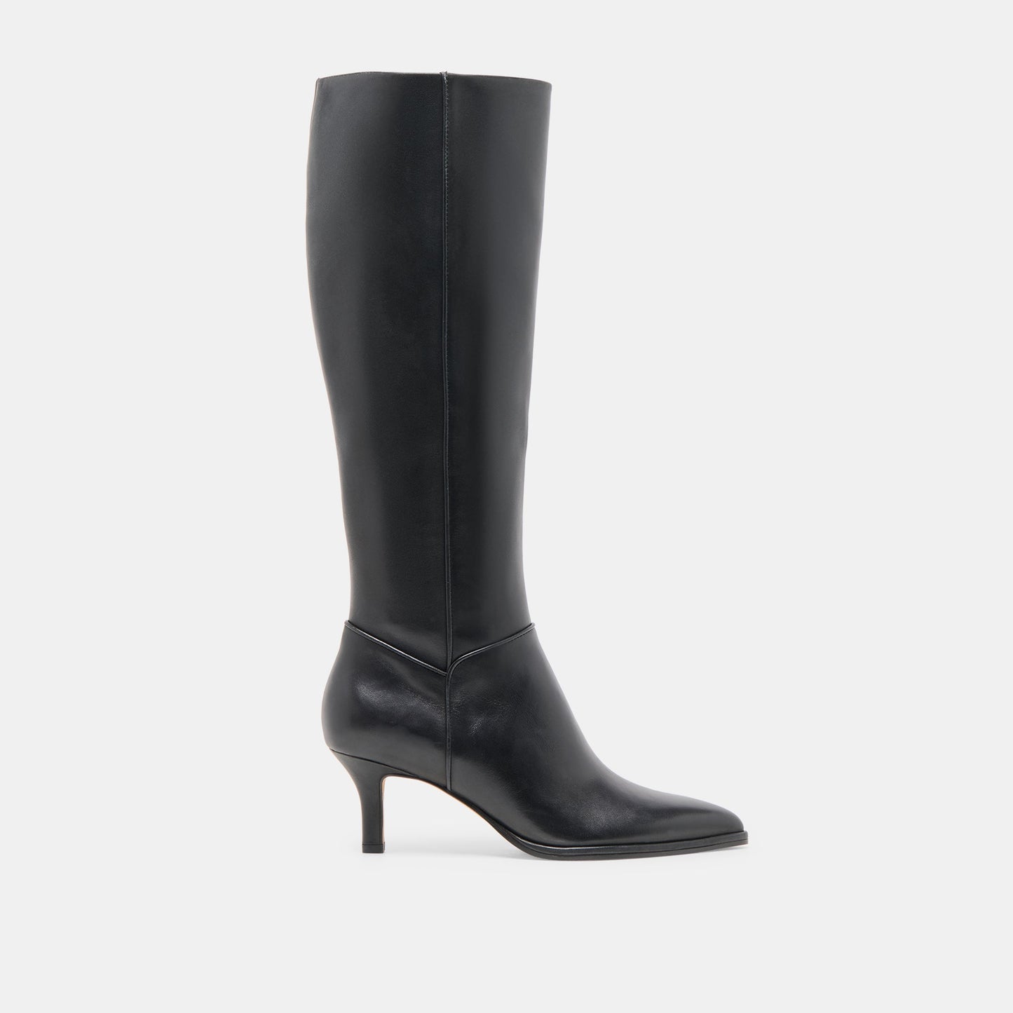 Aldy Black Leather Boots - Dolce Vita