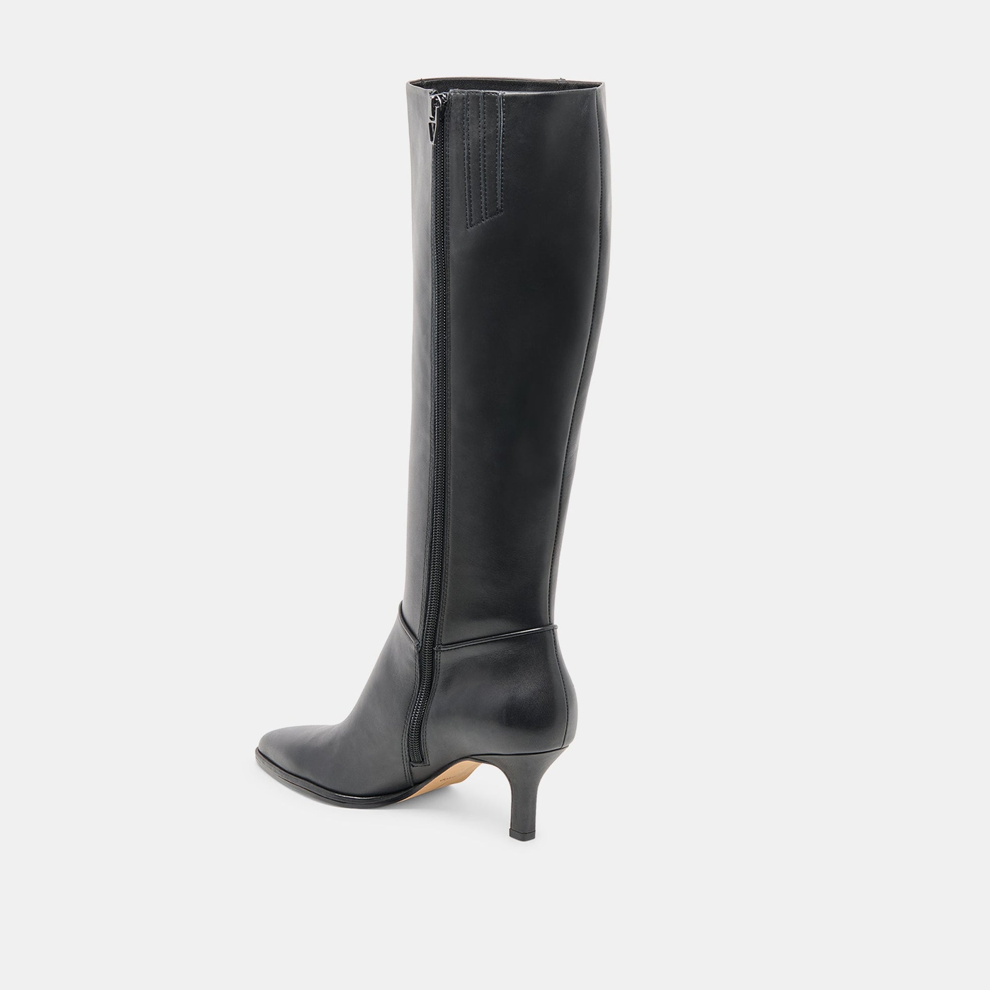 Aldy Black Leather Boots - Dolce Vita